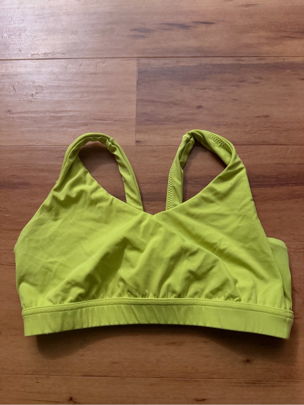 aerie Neon Lime Green Sports Bralette